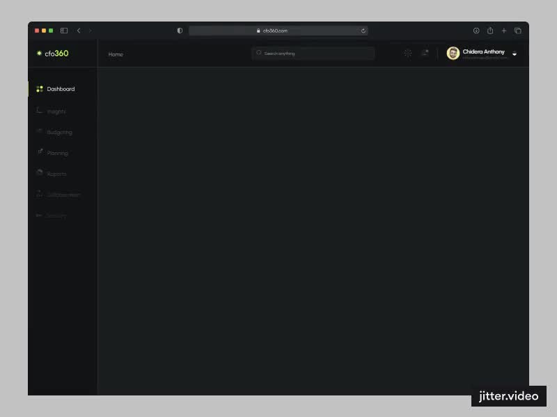 Cover image for cf0360 | Virtual CFO Web Application
