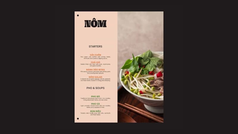 Cover image for Brand Identity for Nôm 🍜 A Vietnamese restaurant where trad...