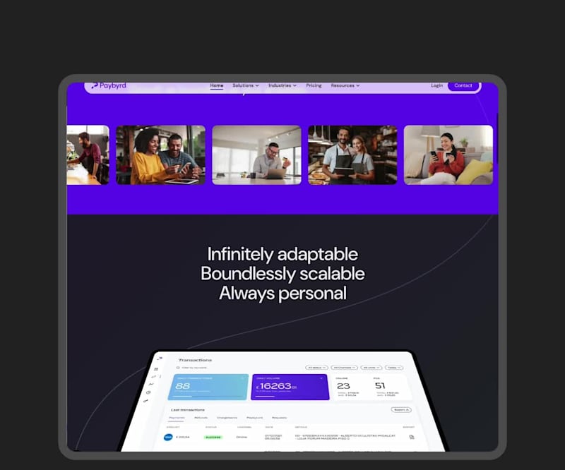 Cover image for A Webflow development project for the fintech Paybyrd...