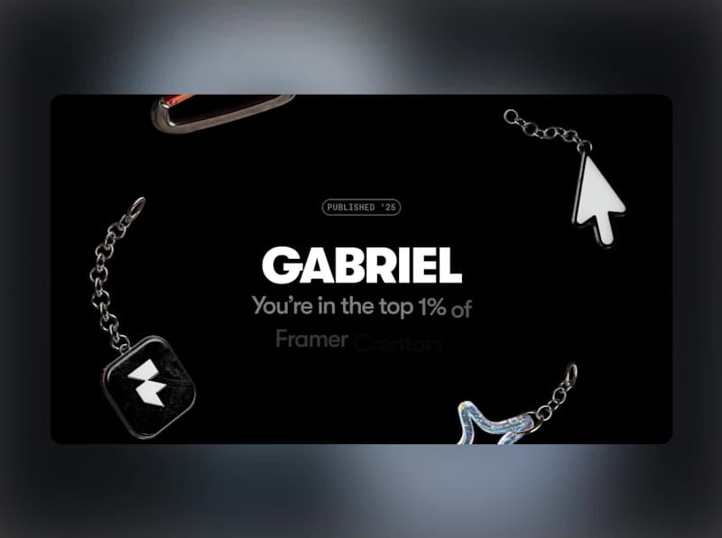 Cover image for Top 1% on Framer. Again. 🥇 Top Framer Creator 2025 — for th...