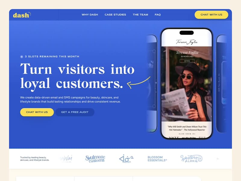 Cover image for Redesigning Dash Agency's Website