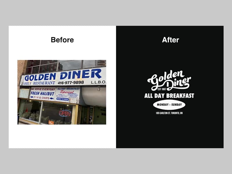 Cover image for Branding for Golden Diner