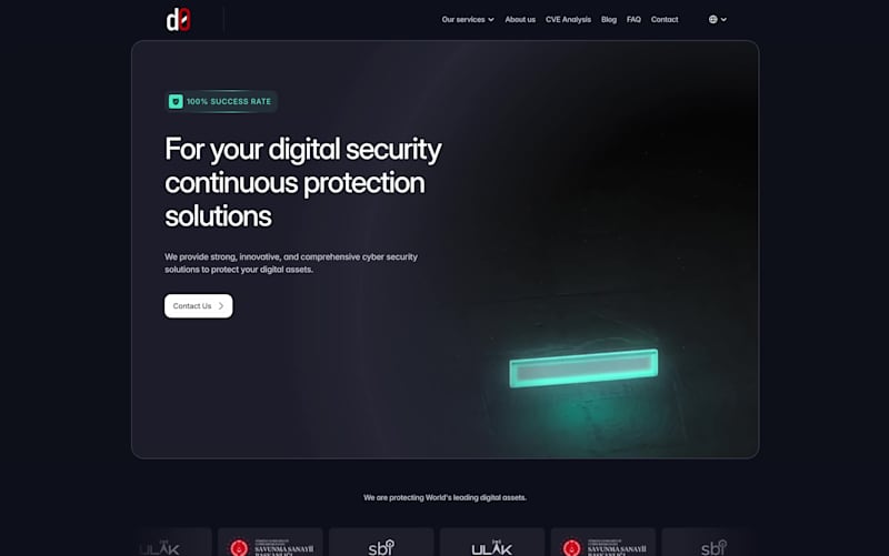 Cover image for Defend Zero | Cybersecurity SaaS Hero Section