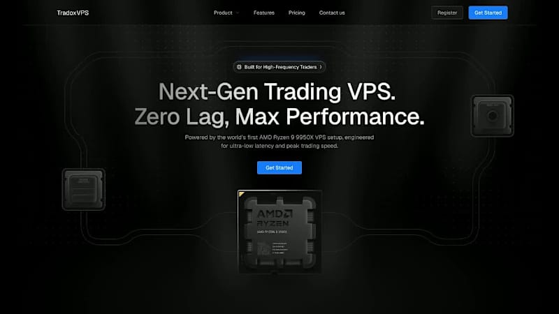 Cover image for TradoxVPS - Landing Page Design Hero Animation made in @Rive...