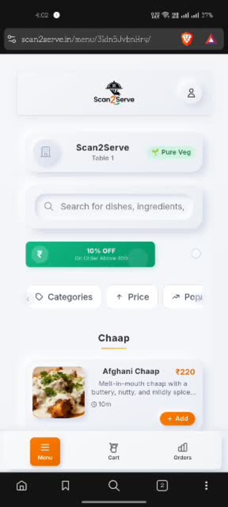Cover image for Smart QR-Based Restaurant Ordering System. https://scan2serv...