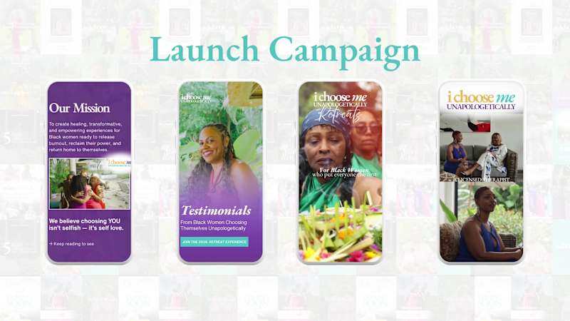 Cover image for Unapologetically Me Retreats Launch Campaign