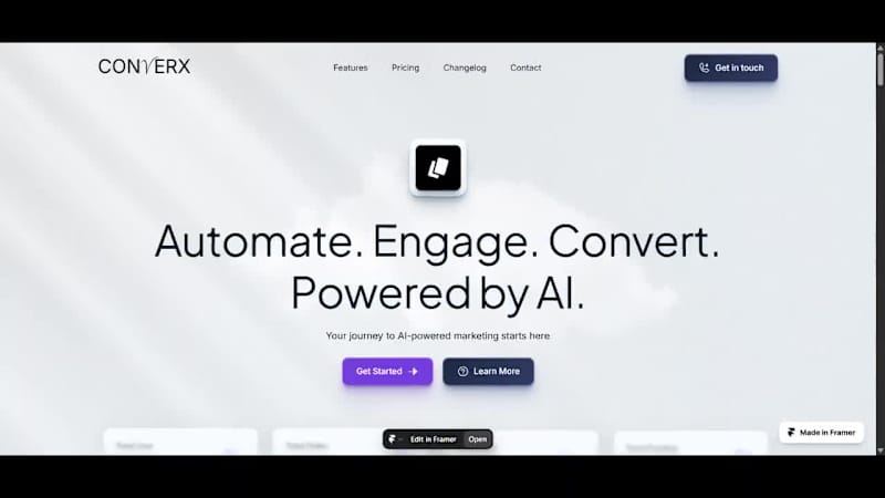 Cover image for Converx - Elevating AI-Powered SaaS Marketing Automation