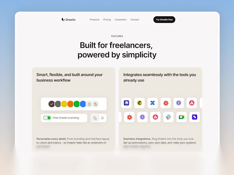 Cover image for Dreelio Framer SaaS Website