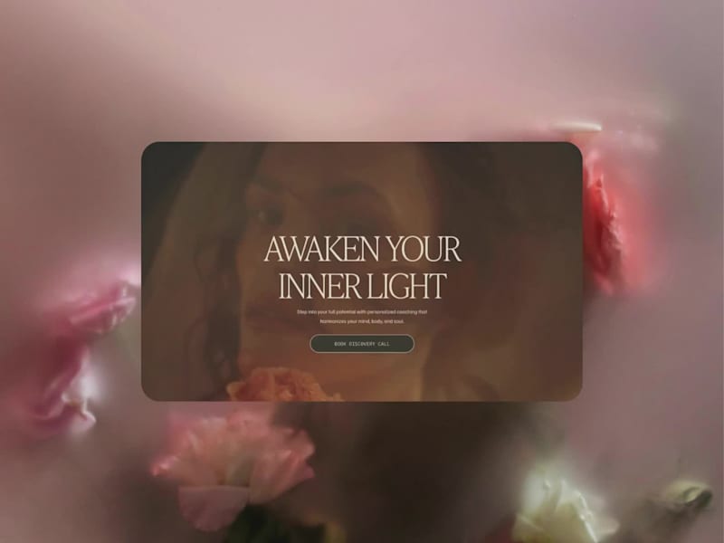 Cover image for Minimal Boho Ethereal Website for Wellness Coach