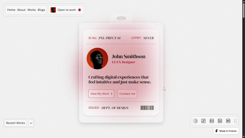 Cover image for I’m sharing my private Framer portfolio template for free. I...
