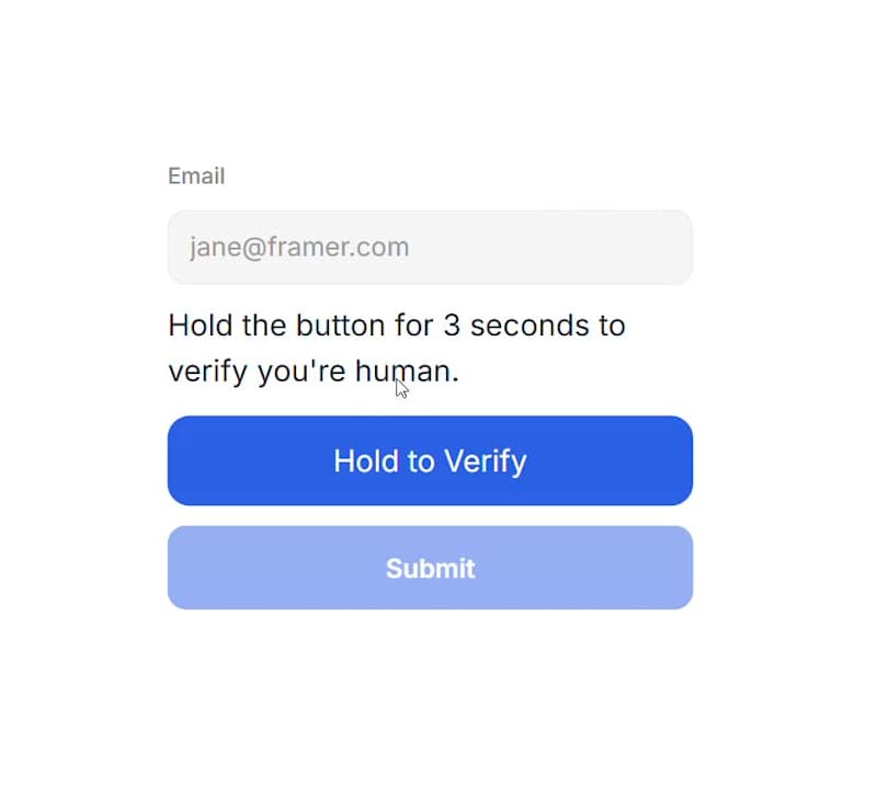Cover image for Made a custom-coded component for Framer to prevent bot atta...
