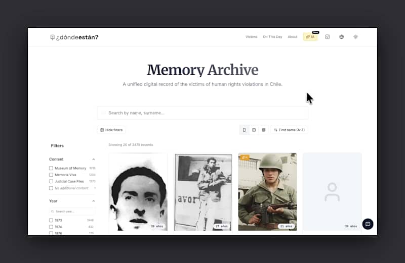 Cover image for ¿Dónde Están?: Full-stack memorial platform