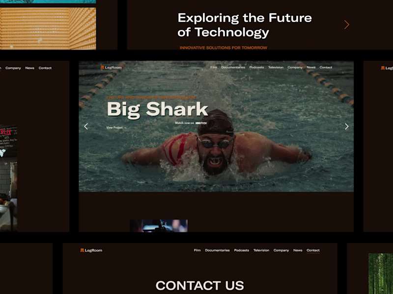 Cover image for Webflow marketing website for Film Production Startup