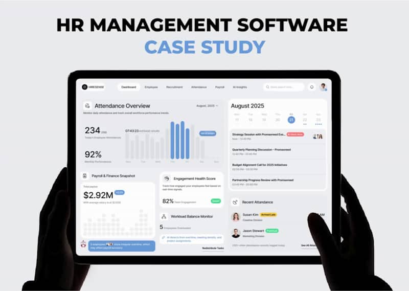 Cover image for HR Management Software UI/UX Design
