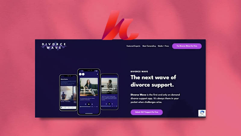Cover image for Divorce Coach Kajabi Website for Divorce Wave