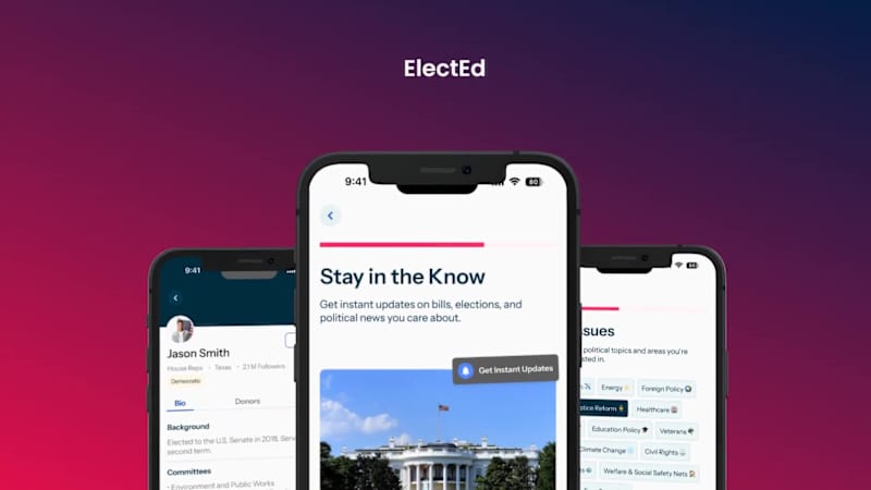 Cover image for ElectEd – Modern Political Engagement & Civic Participation App