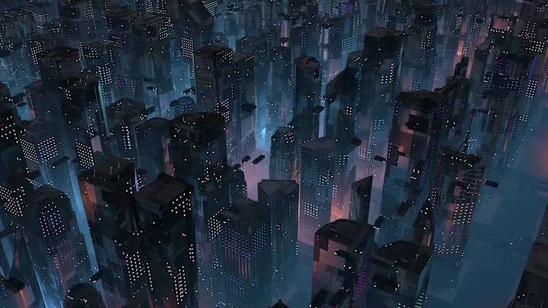 Cover image for Futuristic 3D Cityscape Animation