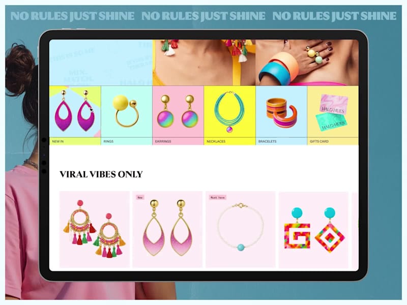 Cover image for Bold & Playful E-Commerce Web App for Jewelry Lovers