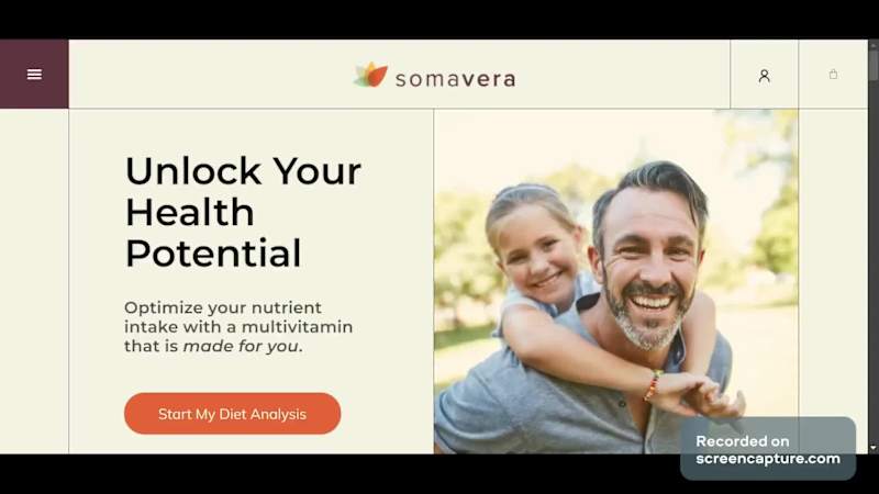 Cover image for Website for Nutritional Brand - Somavera
