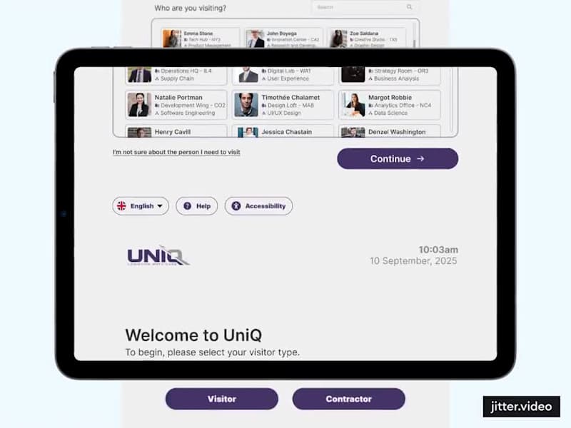 Cover image for Visitor Kiosk for Logistics