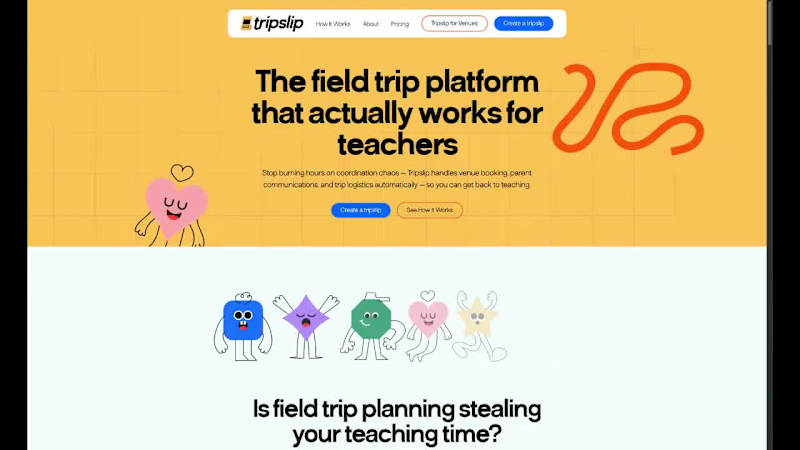 Cover image for TripSlip Interactive Website Development