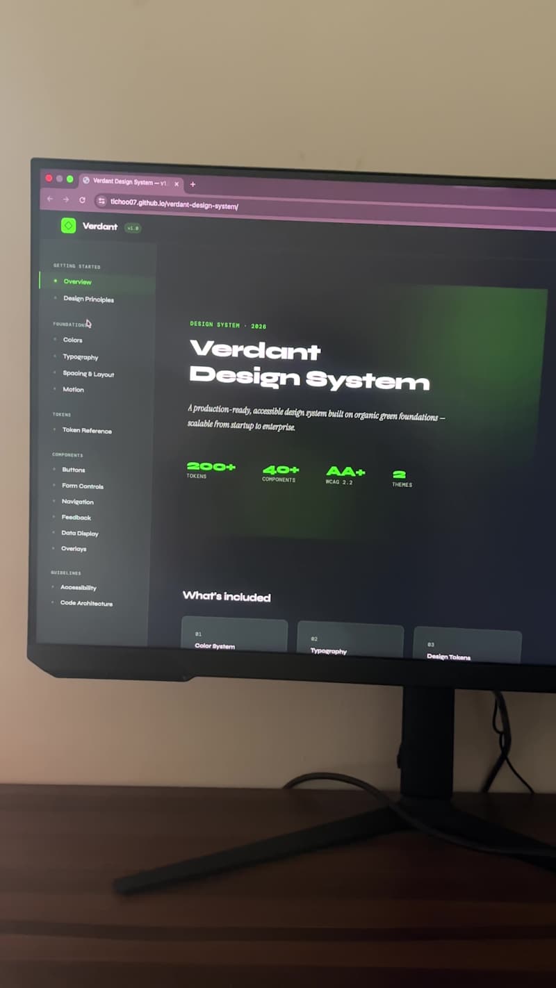 Cover image for Verdant — full system walkthrough.

This