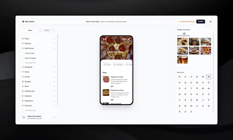 Cover image for MenuStack - SaaS Design & Development
