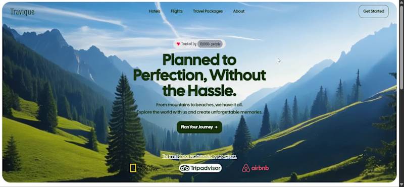 Cover image for Hero Design That Converts: Travique's Mountain-to-Success Story