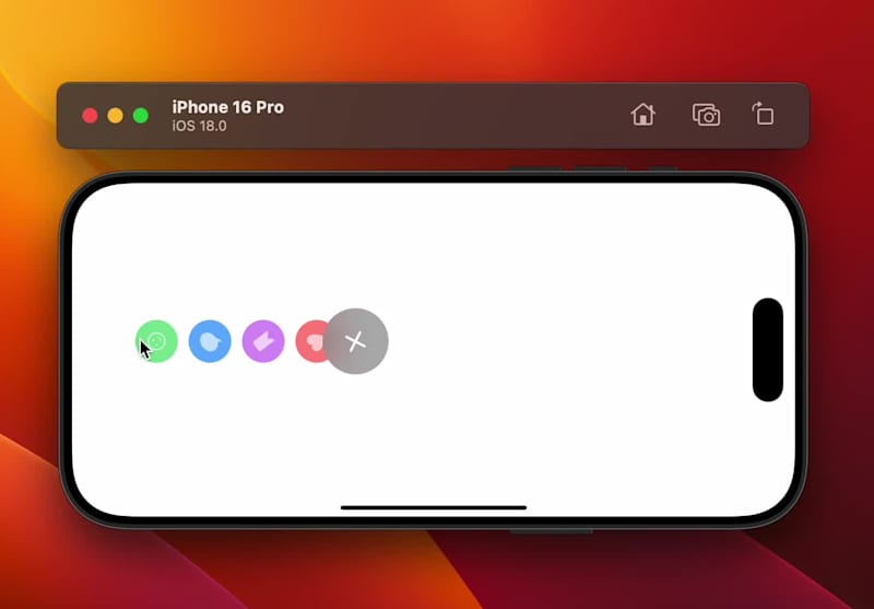 Cover image for Action Button reveal animation in SwiftUI