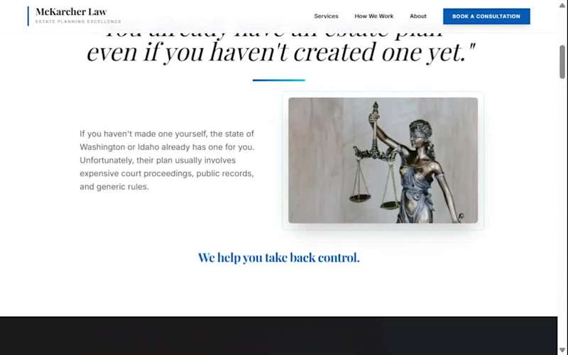 Cover image for Website Design for McKarcher Law