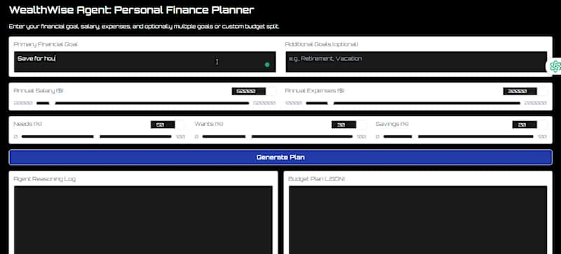 Cover image for I created WealthWise Agent, a smart personal finance planner...