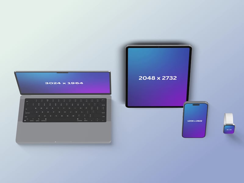 Cover image for apple devices 3d mockup.