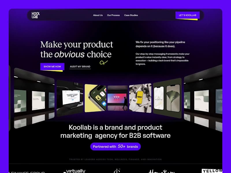 Cover image for Design & Framer Development for Koollab Agency