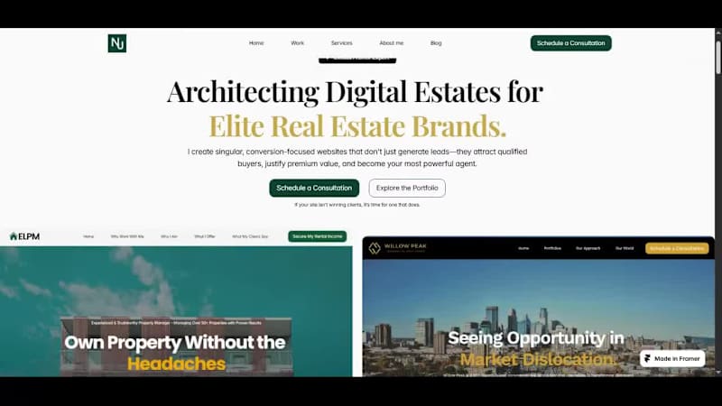 Cover image for Luxury Real Estate Web Design Portfolio