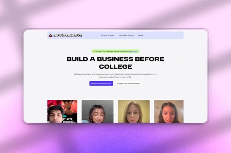 Cover image for Full Website Rebranding for Go Superlative