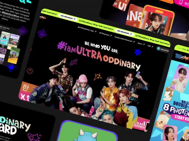 Cover image for Ultra Milk x Stray Kids: ULTRAoddinary Campaign Microsite