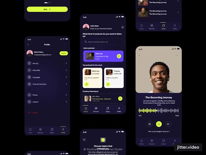 Cover image for Project for a podcast mobile app