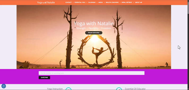 Cover image for Yoga With Natalie Website Evolution