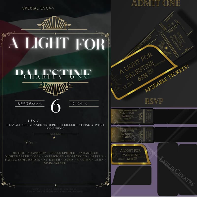 Cover image for Designed promotional graphics for “A