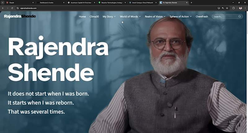 Cover image for Portfolio Web Application for Dr. Rajendra Shende