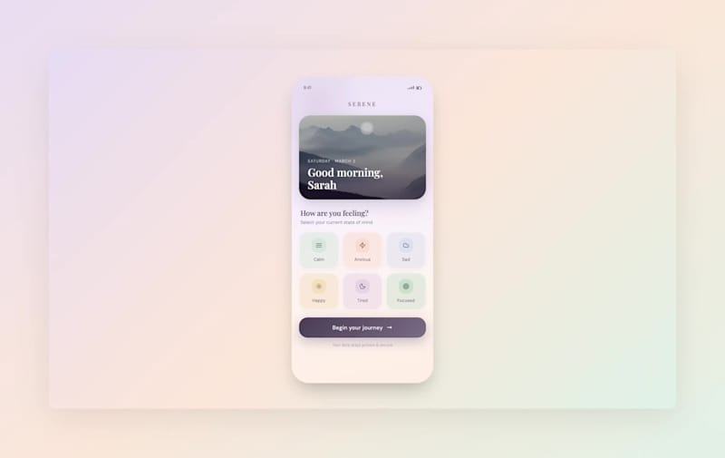 Cover image for Designed a wellness app focused