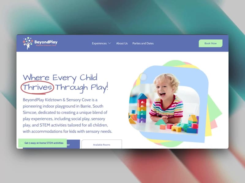 Cover image for Squarespace Website Design for The Beyond Play