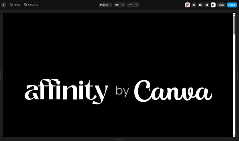 Cover image for I just recreated the #AfffinitybyCanva Hero section but this...