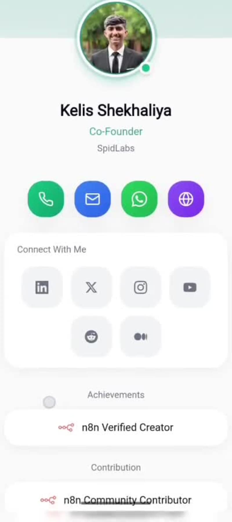 Cover image for I created a mobile-friendly digital business profile website...