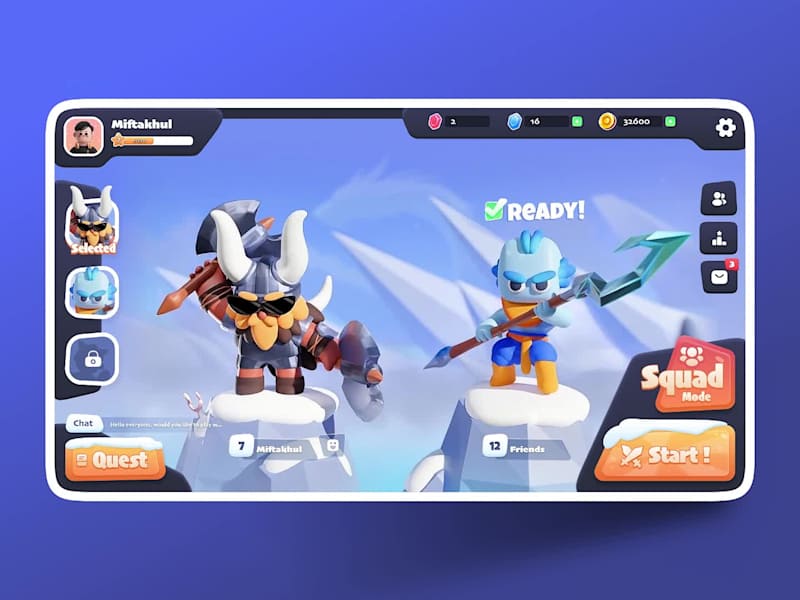 Cover image for Epic 3D Game UI Design