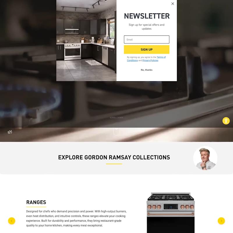 Cover image for Thor Kitchen – Custom Ecommerce Website Build