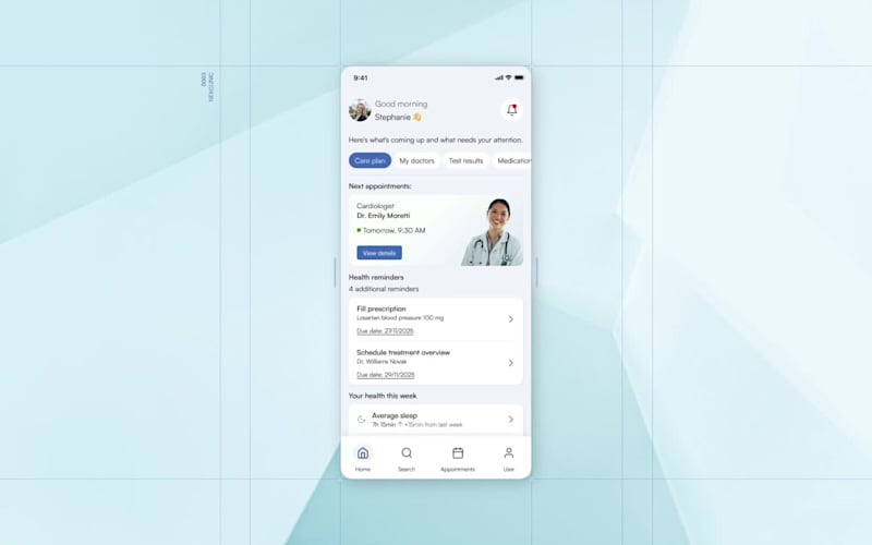 Cover image for 🩺 Clinician Connect – Mobile app UX/UI How can we make it e...