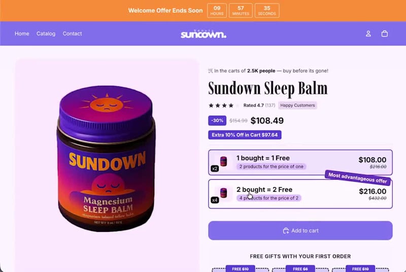 Cover image for Another Shopify store home page designed with a free Shopify...
