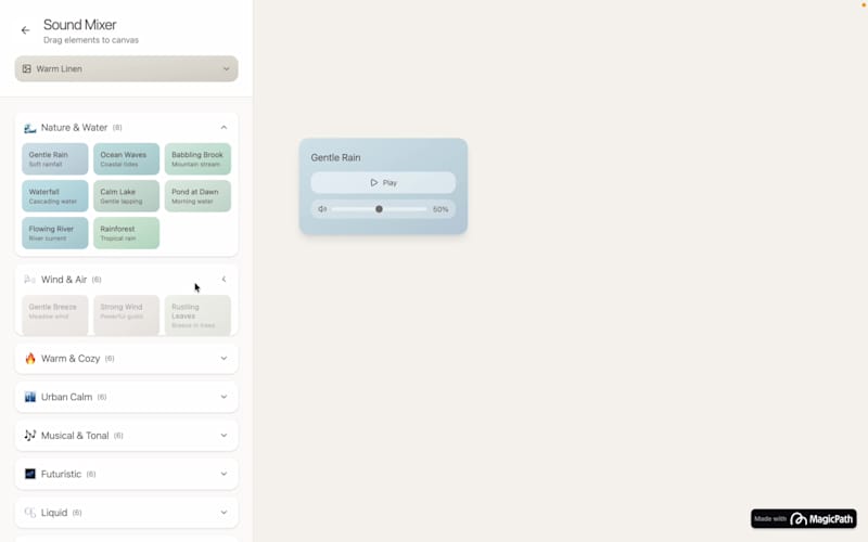 Cover image for I built a tool using MagicPath.ai that allows users to mix a...