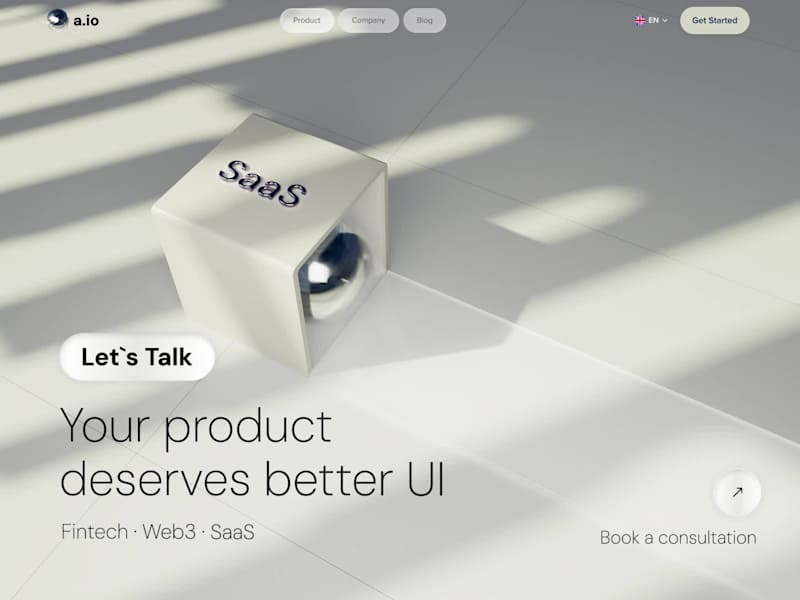 Cover image for Interactive 3D SaaS Landing Page